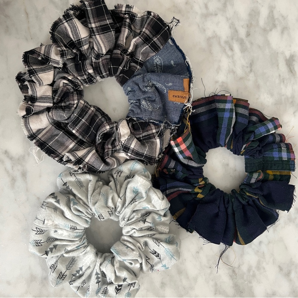 Assorted Jumbo Boho Scrunchies - Picture 6 of 11